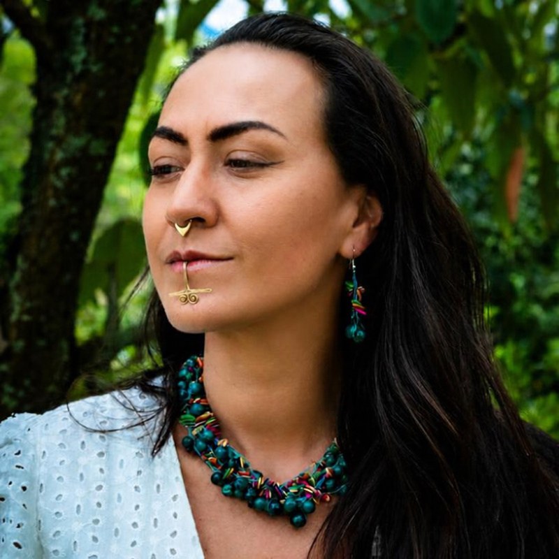 Juli Rivera, facilitator of the Cantos de Poder retreat